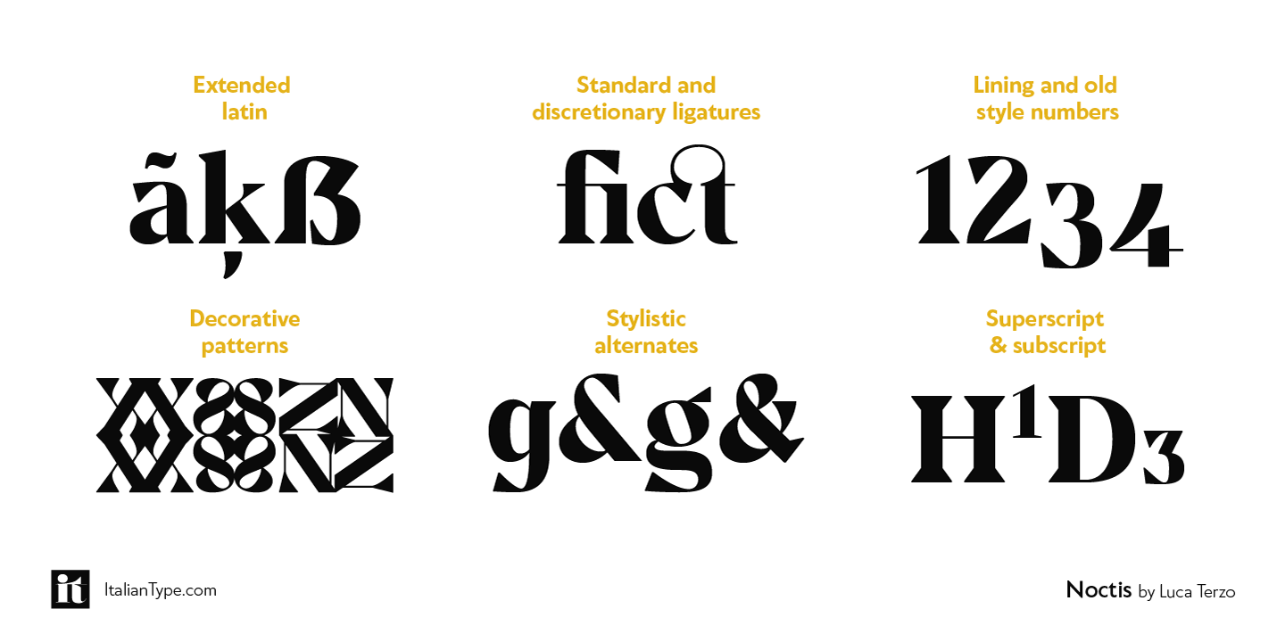 Noctis Texturae Thin Font preview